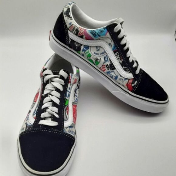 Van's Unisex Mash Up Old Skool Sneakers Size Men's 7 Women's 8,5 - Picture 1 of 9